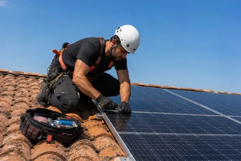Maintenance et monitoring de panneaux solaires à Fougeré